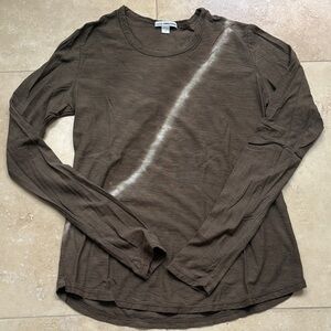 James Perse Olive Long Sleeve T-Shirt size 1